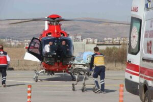 5 Aylık Bebek Ambulans Helikopterle Konya’dan Sivas’a Nakledildi