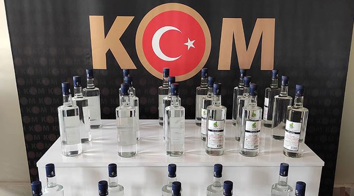 Sivas'ta Kaçak Alkol Operasyonu