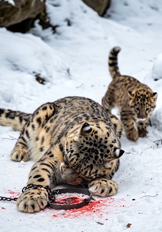 A Silent Plea in the Snow How a Wild Leopard Found a Human Ally