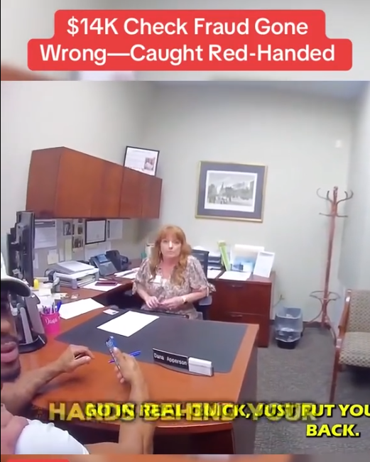 $14K Check Scam Caught on Camera Inside Bank