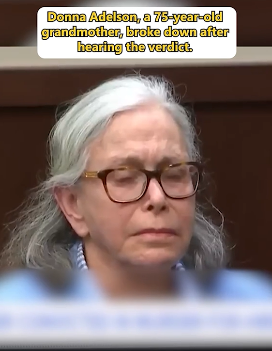 Tears in the Courtroom 75-Year-Old Donna Adelson Breaks Down After Verdict in High-Profile Murder Case