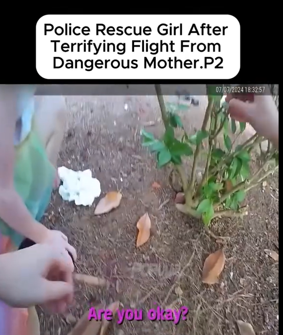 Terrified Girl Escapes and Finds Safety — Police Step In Just in Time 💔👮♀️