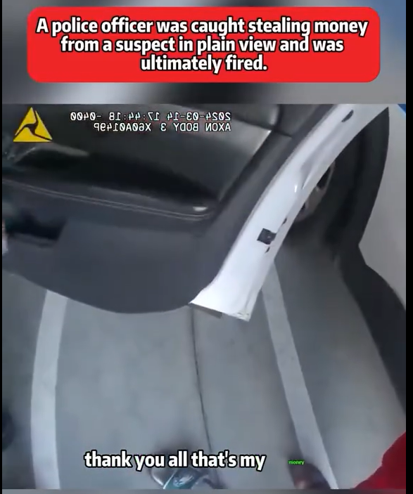 Officer Caught Stealing Cash from Suspect — Fired After Bodycam Footage ...