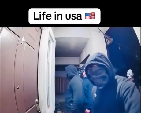 “Life in USA 🇺🇸” — Late-Night Doorbell Footage Leaves Homeowner Stunnd by What He Saw