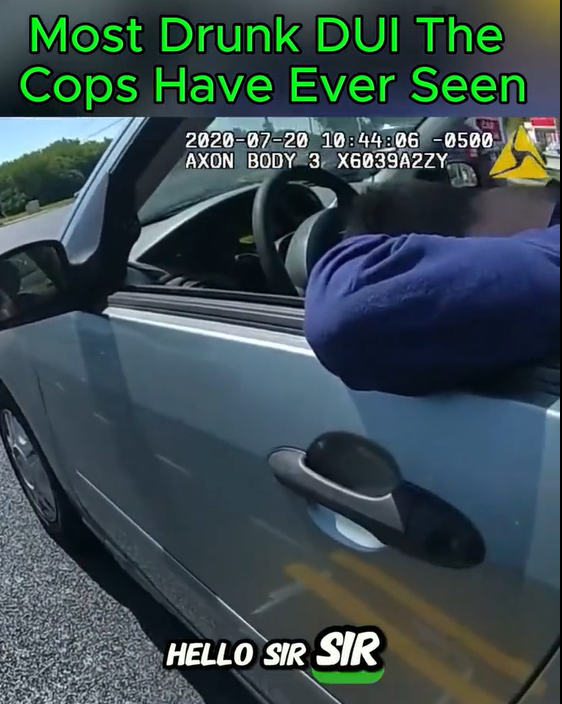 Very Drunk Driver Arrested for DUI Before Officer-Assisted Field Sobriety Test