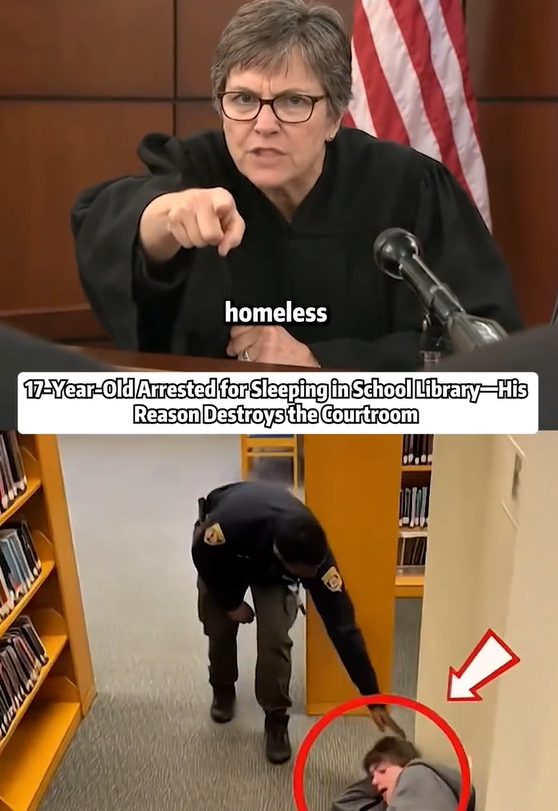 17-Year-Old Arrested for Sleeping in School Library—His Reason Destroys the Courtroom