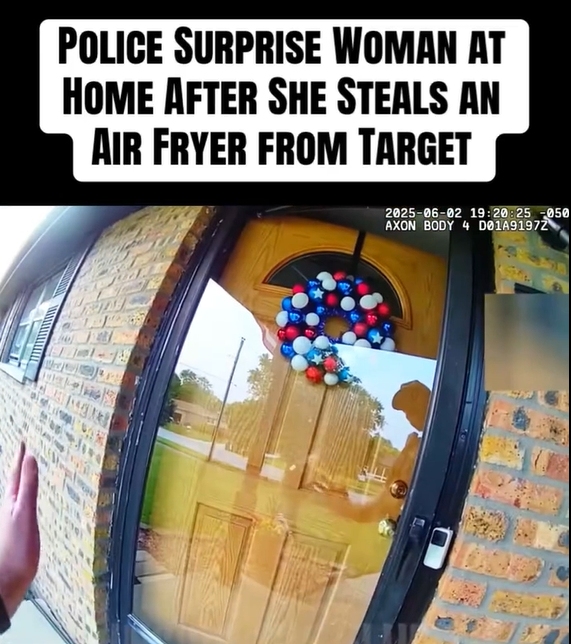 Police Surprise Woman at Home After She Steals an Air Fryer from Target
