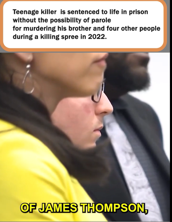 Teenage Killer Sentenced to Life in Prison: The Emotional Toll of a Killing Spree