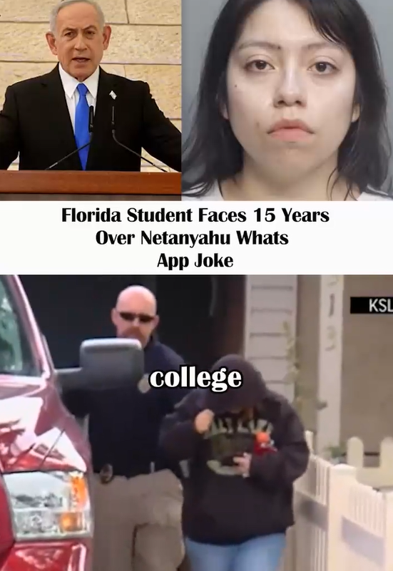 Florida Student Faces 15 Years Over Netanyahu WhatsApp Joke