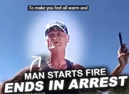 Officer Confronts Man Accused of Starting a Fire