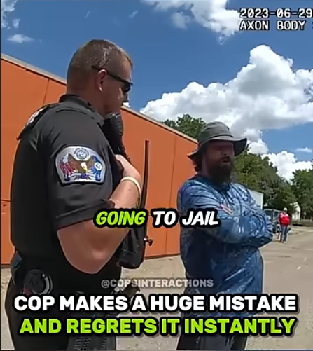Officer’s Split Second Mistake Leads to Immediate Consequences 😳