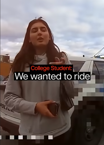 College Students Accidentally Enter Police Car