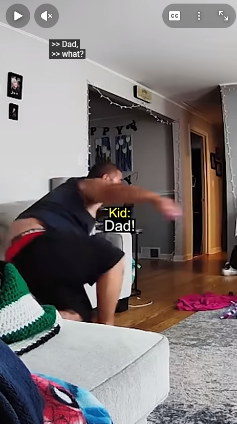 Dad Rushes to Save Child After Hearing Screams