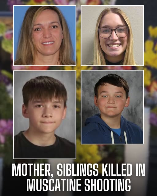 Who were the 6 victims killed in the Muscatine shooting?