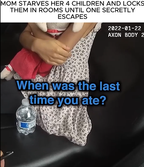 Mom starves her  4 children and locks them in room