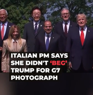 Trump insists Italy’s Meloni sought photos with him to boost popularity
