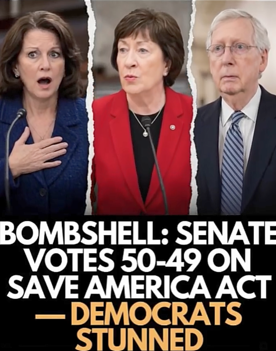 Senate Votes 50-49 on SAVE America Act…See more